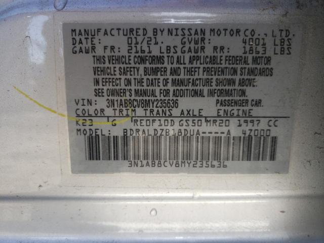 Photo 11 VIN: 3N1AB8CV8MY235636 - NISSAN SENTRA 