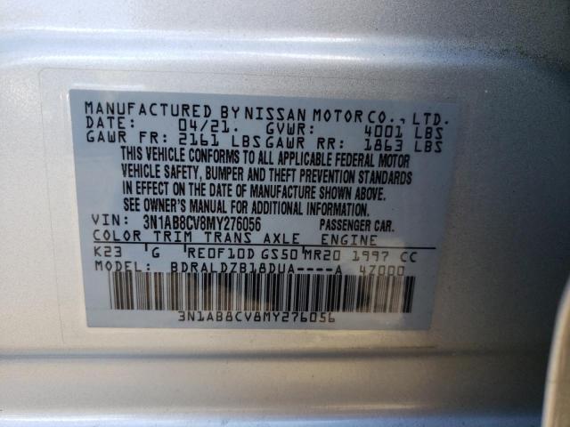 Photo 12 VIN: 3N1AB8CV8MY276056 - NISSAN SENTRA 