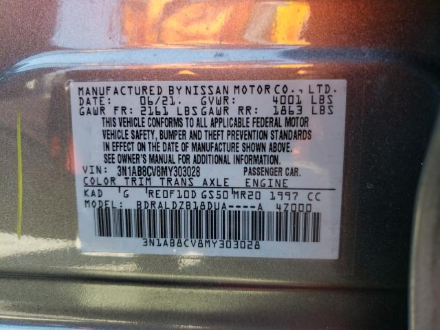 Photo 9 VIN: 3N1AB8CV8MY303028 - NISSAN SENTRA SV 