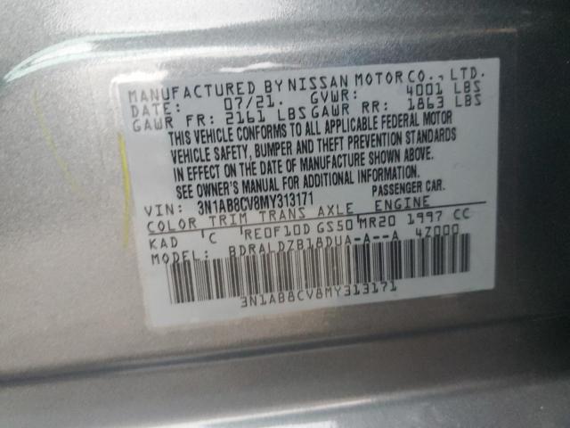 Photo 11 VIN: 3N1AB8CV8MY313171 - NISSAN SENTRA 