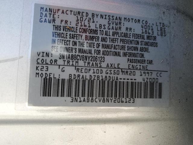 Photo 11 VIN: 3N1AB8CV8NY206123 - NISSAN SENTRA 