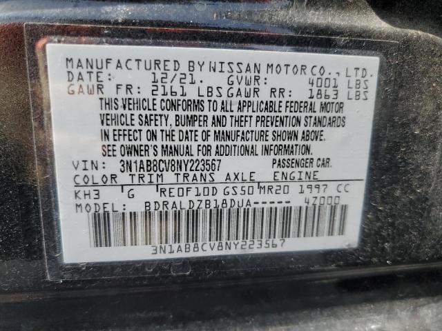 Photo 11 VIN: 3N1AB8CV8NY223567 - NISSAN SENTRA SV 