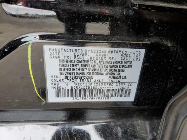 Photo 9 VIN: 3N1AB8CV8NY233807 - NISSAN SENTRA SV 