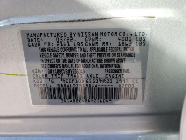 Photo 12 VIN: 3N1AB8CV8NY256049 - NISSAN SENTRA SV 