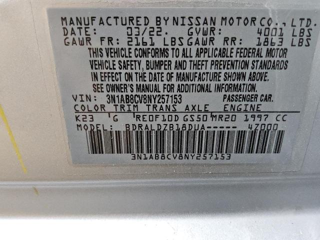 Photo 11 VIN: 3N1AB8CV8NY257153 - NISSAN SENTRA SV 