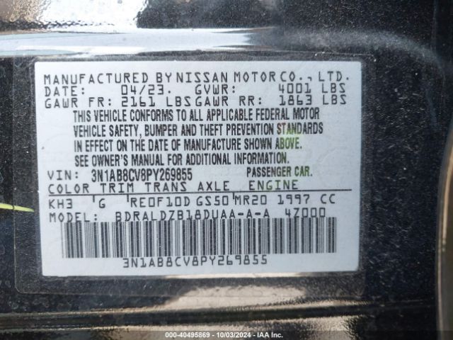 Photo 8 VIN: 3N1AB8CV8PY269855 - NISSAN SENTRA 