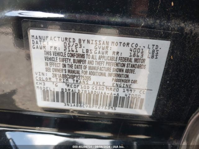 Photo 8 VIN: 3N1AB8CV8PY275395 - NISSAN SENTRA 