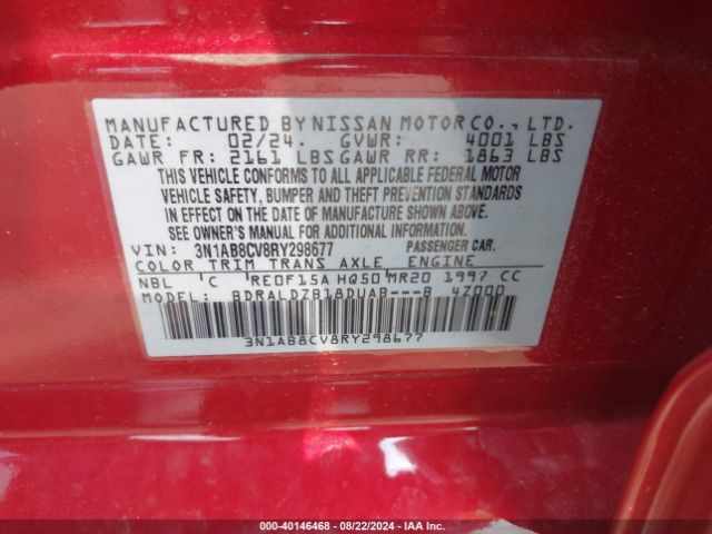 Photo 8 VIN: 3N1AB8CV8RY298677 - NISSAN SENTRA 