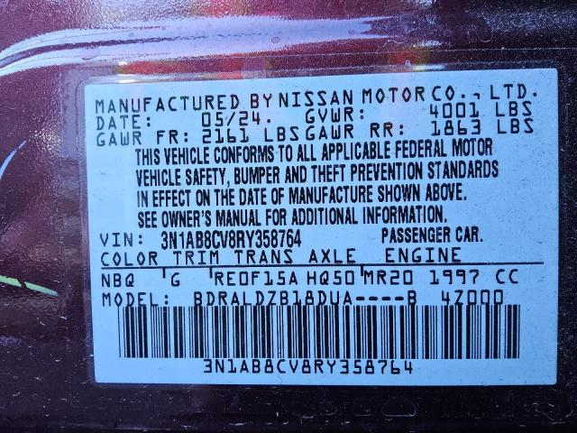 Photo 12 VIN: 3N1AB8CV8RY358764 - NISSAN SENTRA SV 