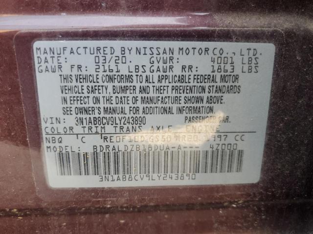 Photo 11 VIN: 3N1AB8CV9LY243890 - NISSAN SENTRA SV 