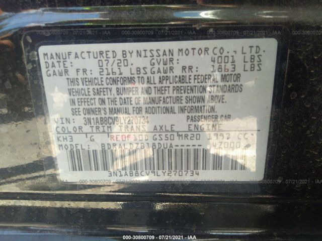 Photo 8 VIN: 3N1AB8CV9LY270734 - NISSAN SENTRA 