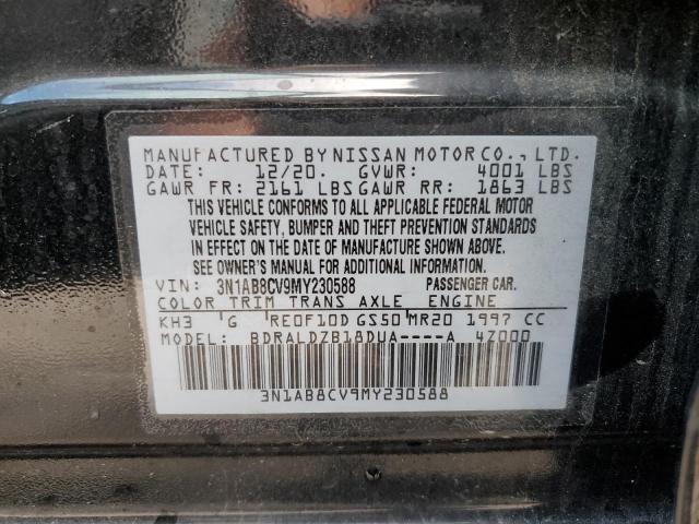 Photo 11 VIN: 3N1AB8CV9MY230588 - NISSAN SENTRA 