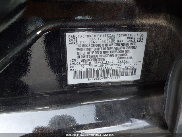 Photo 8 VIN: 3N1AB8CV9MY264837 - NISSAN SENTRA 