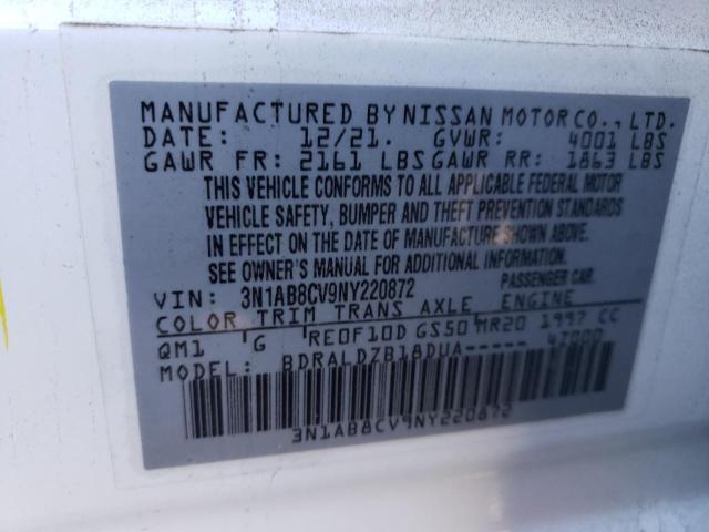 Photo 12 VIN: 3N1AB8CV9NY220872 - NISSAN SENTRA SV 