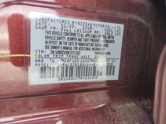 Photo 11 VIN: 3N1AB8CV9NY231340 - NISSAN SENTRA SV 