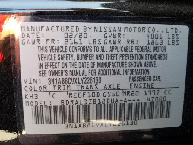 Photo 9 VIN: 3N1AB8CVXLY226130 - NISSAN SENTRA SV 