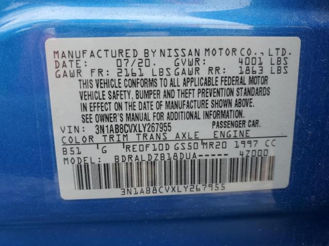 Photo 11 VIN: 3N1AB8CVXLY267955 - NISSAN SENTRA 