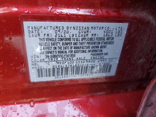 Photo 11 VIN: 3N1AB8CVXLY301859 - NISSAN SENTRA 