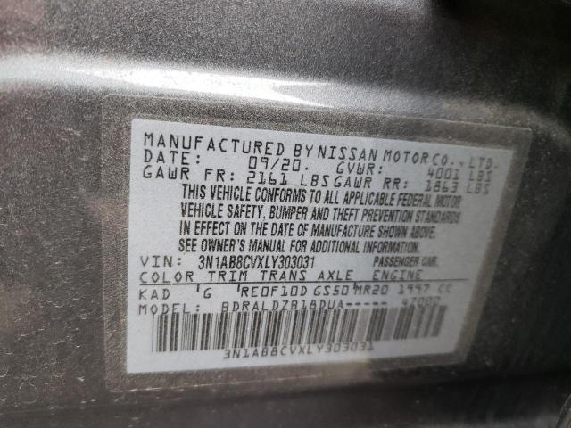 Photo 9 VIN: 3N1AB8CVXLY303031 - NISSAN SENTRA SV 