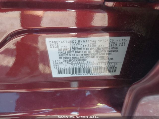 Photo 8 VIN: 3N1AB8CVXMY203142 - NISSAN SENTRA 