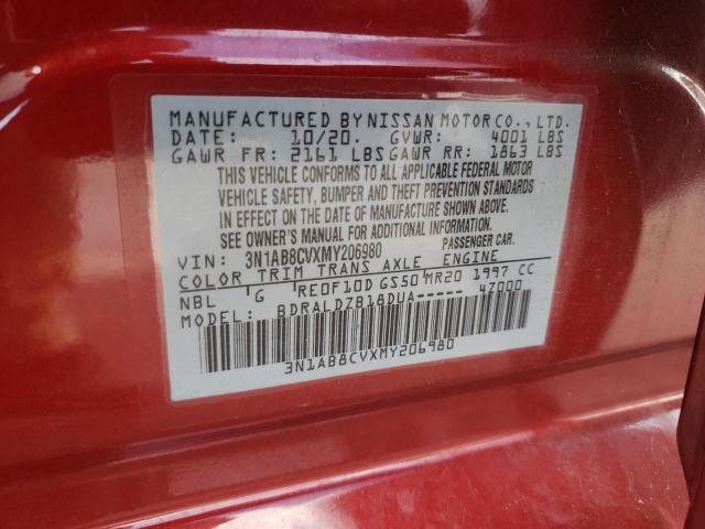 Photo 12 VIN: 3N1AB8CVXMY206980 - NISSAN SENTRA 