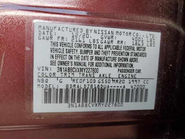 Photo 11 VIN: 3N1AB8CVXMY227800 - NISSAN SENTRA 