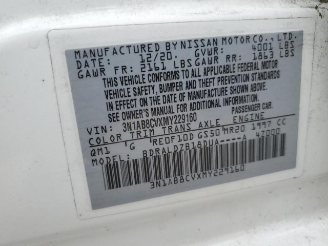 Photo 11 VIN: 3N1AB8CVXMY229160 - NISSAN SENTRA SV 