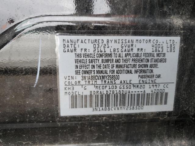 Photo 11 VIN: 3N1AB8CVXMY258500 - NISSAN SENTRA 