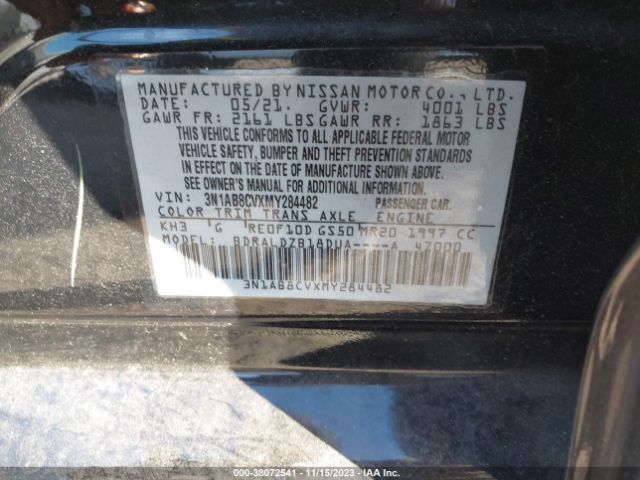 Photo 8 VIN: 3N1AB8CVXMY284482 - NISSAN SENTRA 