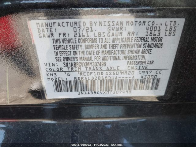 Photo 8 VIN: 3N1AB8CVXMY307498 - NISSAN SENTRA 