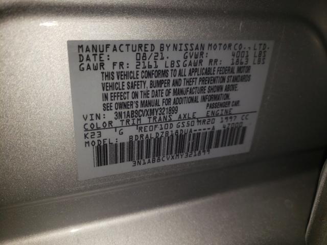 Photo 9 VIN: 3N1AB8CVXMY321899 - NISSAN SENTRA SV 