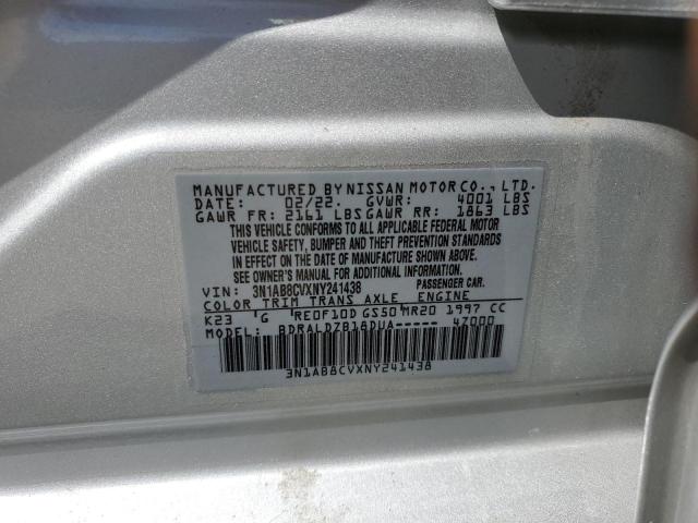 Photo 11 VIN: 3N1AB8CVXNY241438 - NISSAN SENTRA SV 