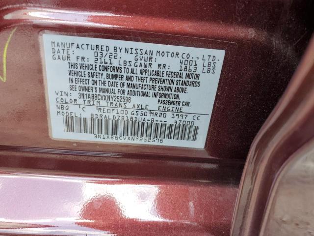 Photo 11 VIN: 3N1AB8CVXNY252598 - NISSAN SENTRA SV 