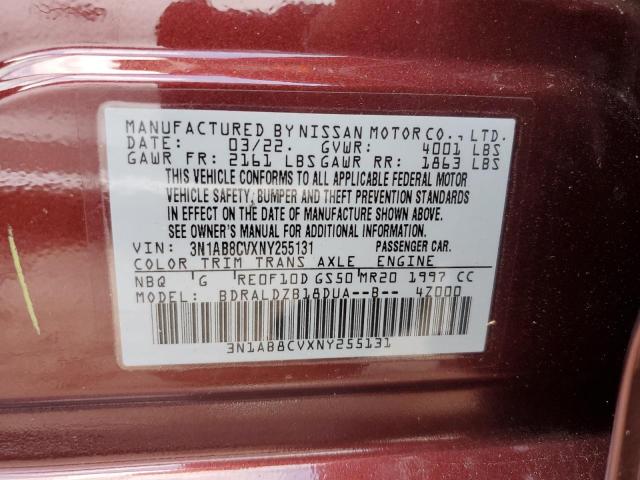 Photo 12 VIN: 3N1AB8CVXNY255131 - NISSAN SENTRA SV 