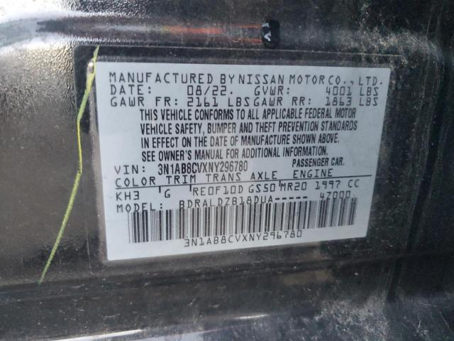 Photo 11 VIN: 3N1AB8CVXNY296780 - NISSAN SENTRA SV 