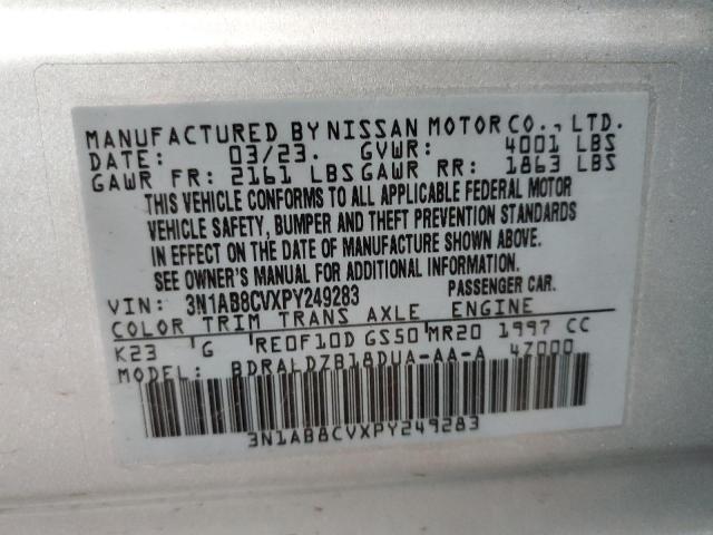 Photo 11 VIN: 3N1AB8CVXPY249283 - NISSAN SENTRA 