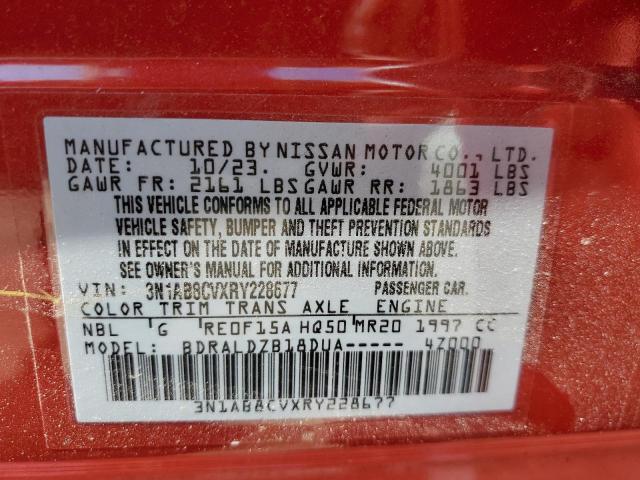 Photo 12 VIN: 3N1AB8CVXRY228677 - NISSAN SENTRA SV 