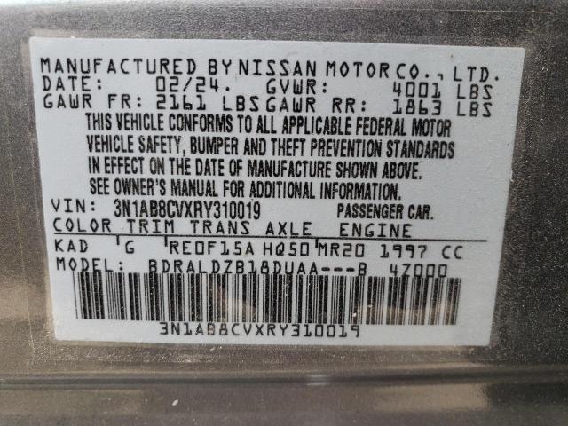 Photo 12 VIN: 3N1AB8CVXRY310019 - NISSAN SENTRA SV 