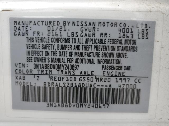 Photo 11 VIN: 3N1AB8DV0MY240697 - NISSAN SENTRA SR 