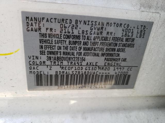 Photo 11 VIN: 3N1AB8DV0NY276164 - NISSAN SENTRA SR 