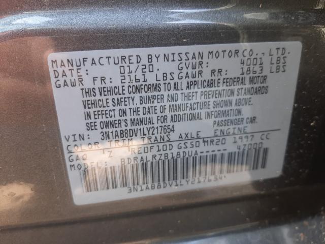 Photo 9 VIN: 3N1AB8DV1LY217654 - NISSAN SENTRA SR 