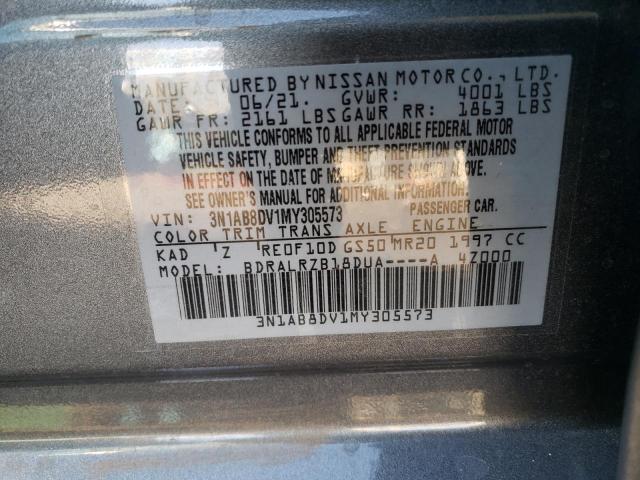 Photo 9 VIN: 3N1AB8DV1MY305573 - NISSAN SENTRA SR 