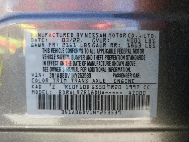 Photo 11 VIN: 3N1AB8DV1NY253539 - NISSAN SENTRA SR 