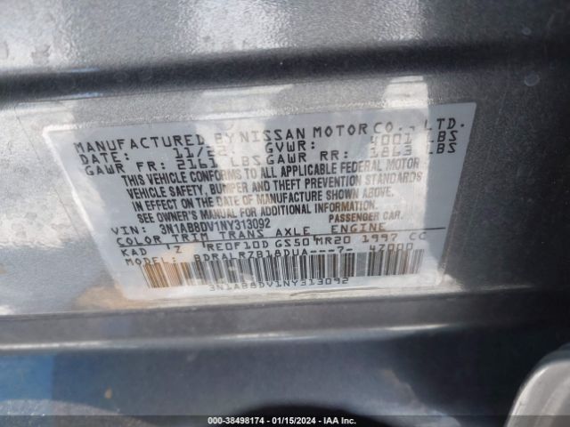 Photo 8 VIN: 3N1AB8DV1NY313092 - NISSAN SENTRA 