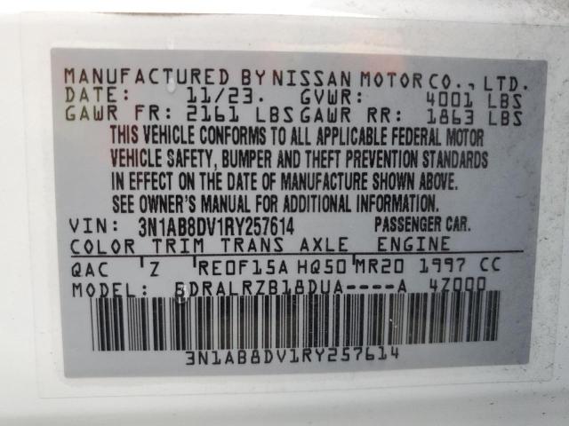 Photo 11 VIN: 3N1AB8DV1RY257614 - NISSAN SENTRA SR 