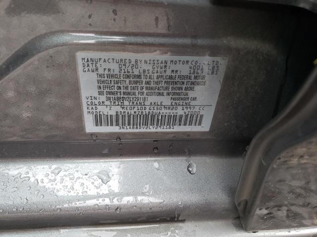 Photo 11 VIN: 3N1AB8DV2LY291181 - NISSAN SENTRA SR 