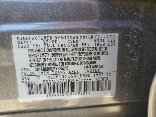 Photo 11 VIN: 3N1AB8DV2MY225215 - NISSAN SENTRA SR 