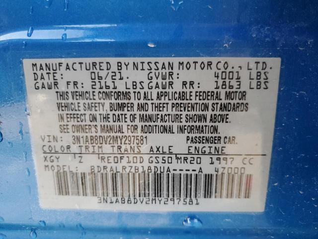 Photo 11 VIN: 3N1AB8DV2MY297581 - NISSAN SENTRA 