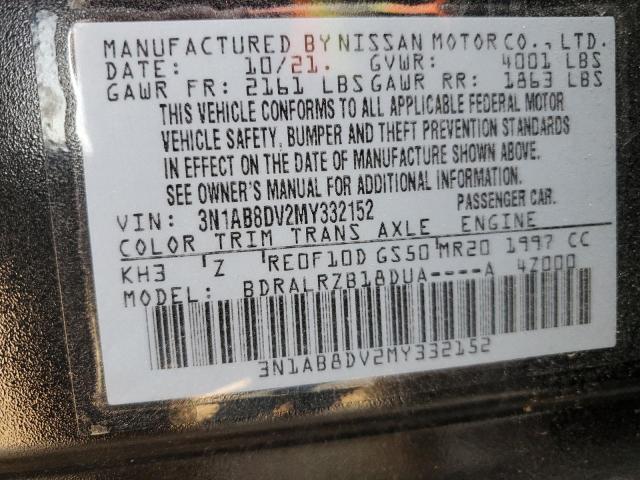 Photo 11 VIN: 3N1AB8DV2MY332152 - NISSAN SENTRA SR 