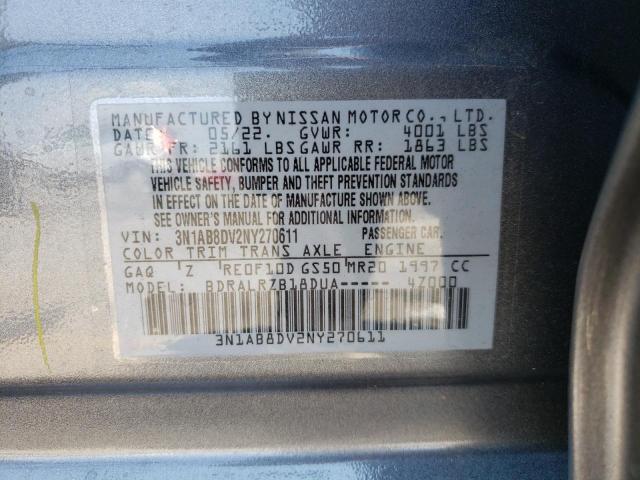 Photo 9 VIN: 3N1AB8DV2NY270611 - NISSAN SENTRA SR 